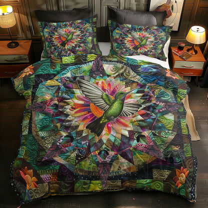 Hummingbird WJ1306019CL Quilted Bedding Set