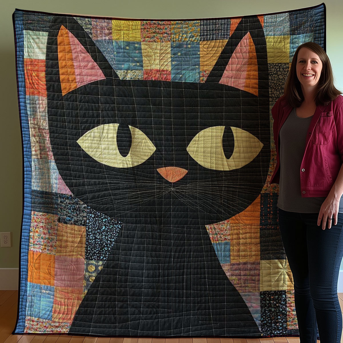 Black Cat WJ0808005CL Quilt Blanket