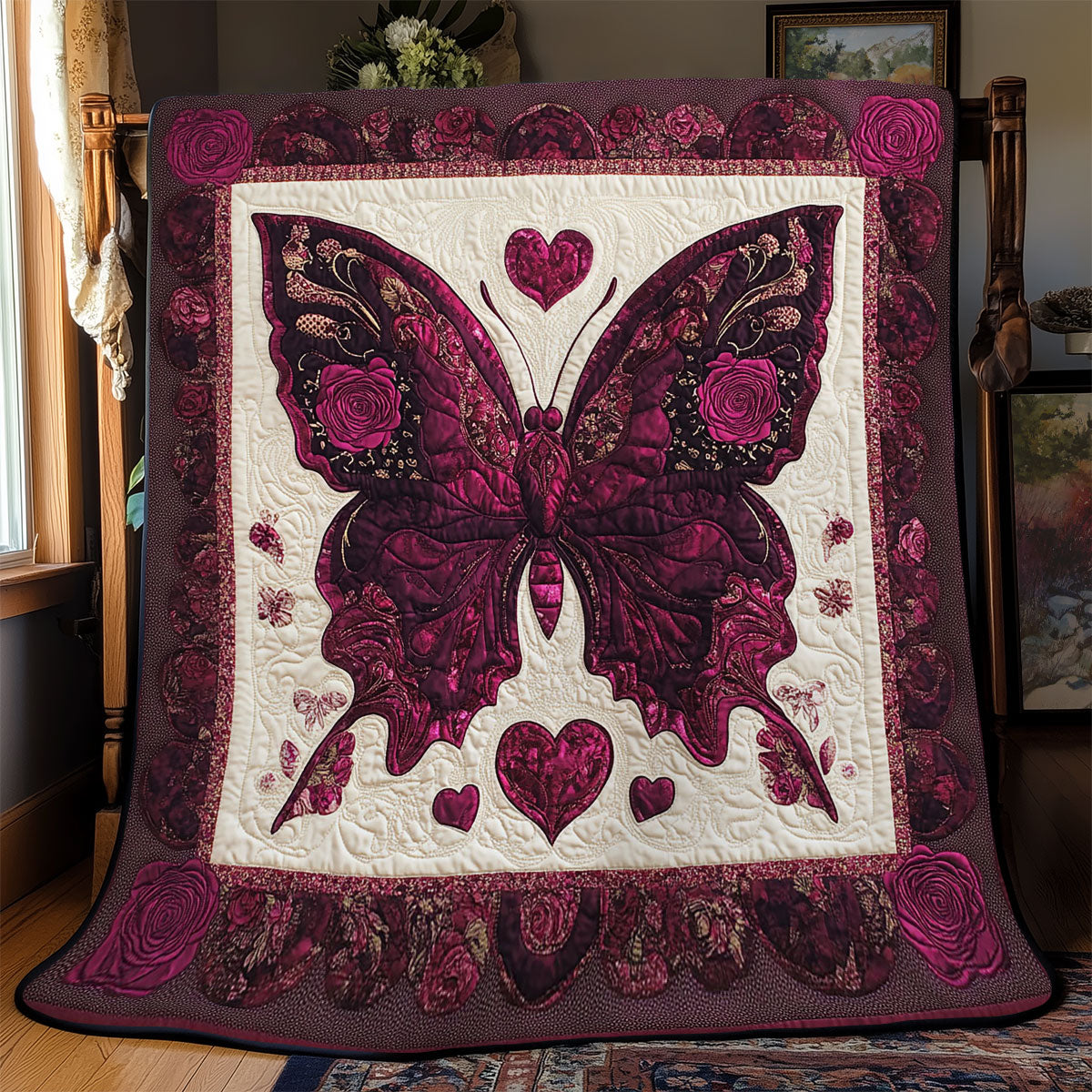 Butterfly Embrace WJ1302002CL Quilt Blanket