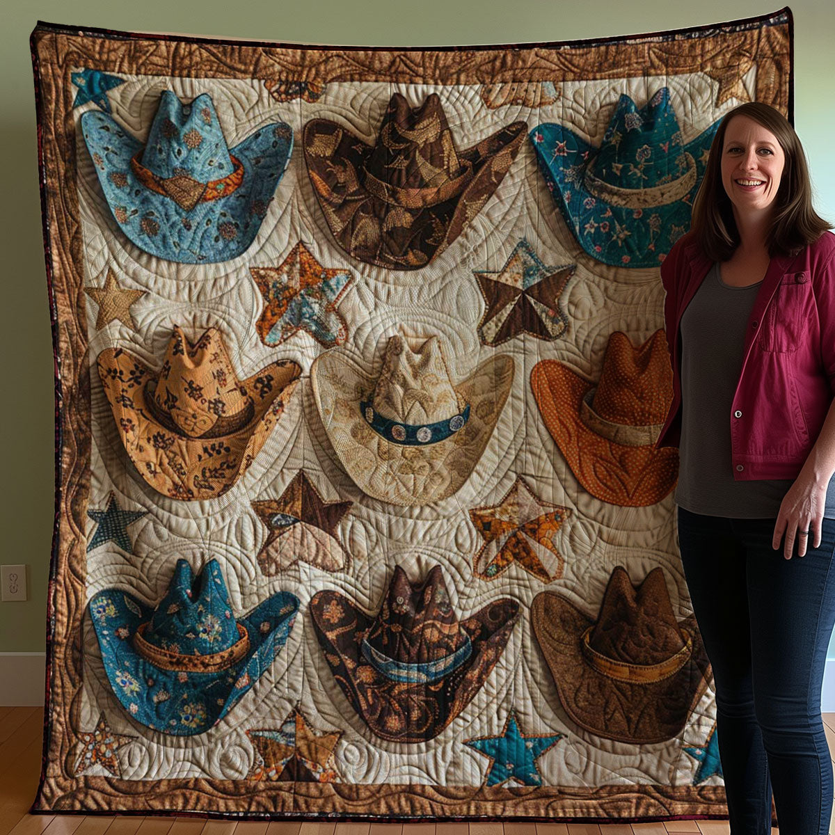 Cowboy WJ1508010CL Quilt Blanket