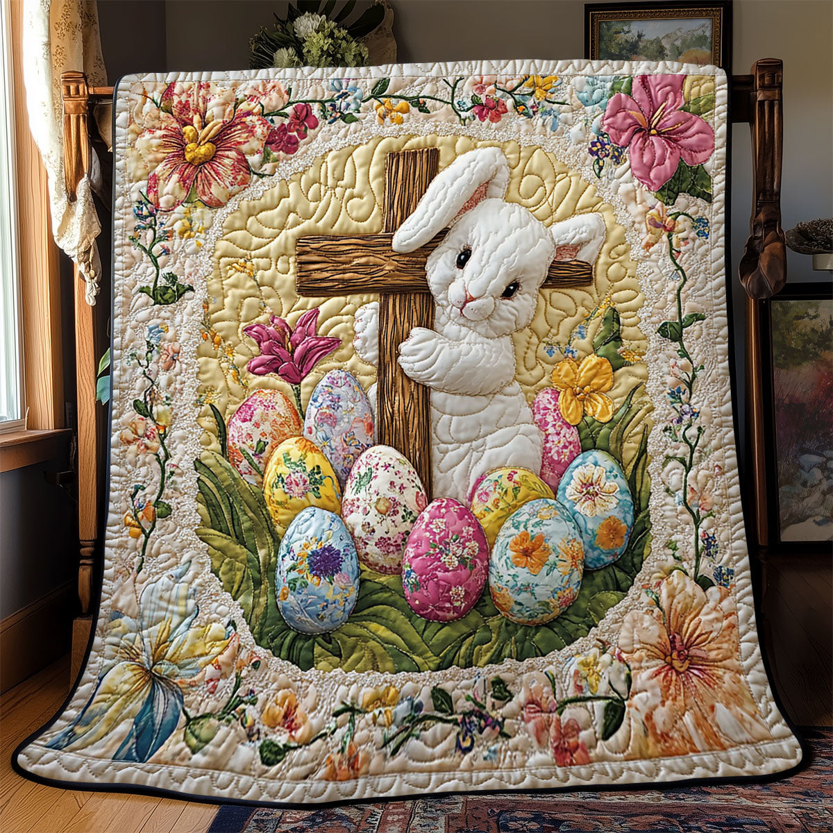 Easter Blessing WJ1302008CL Quilt Blanket