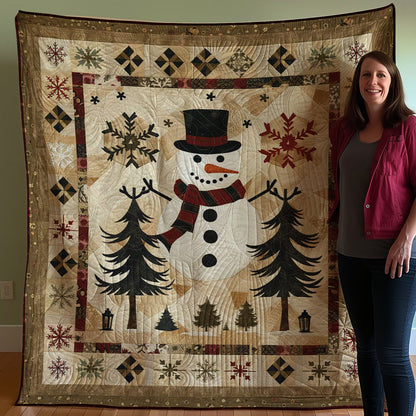 Snowman WJ1107017CL Quilt Blanket