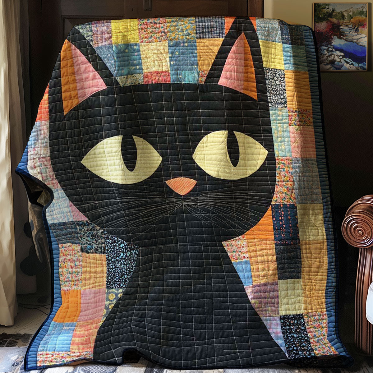 Black Cat WJ0808005CL Quilt Blanket