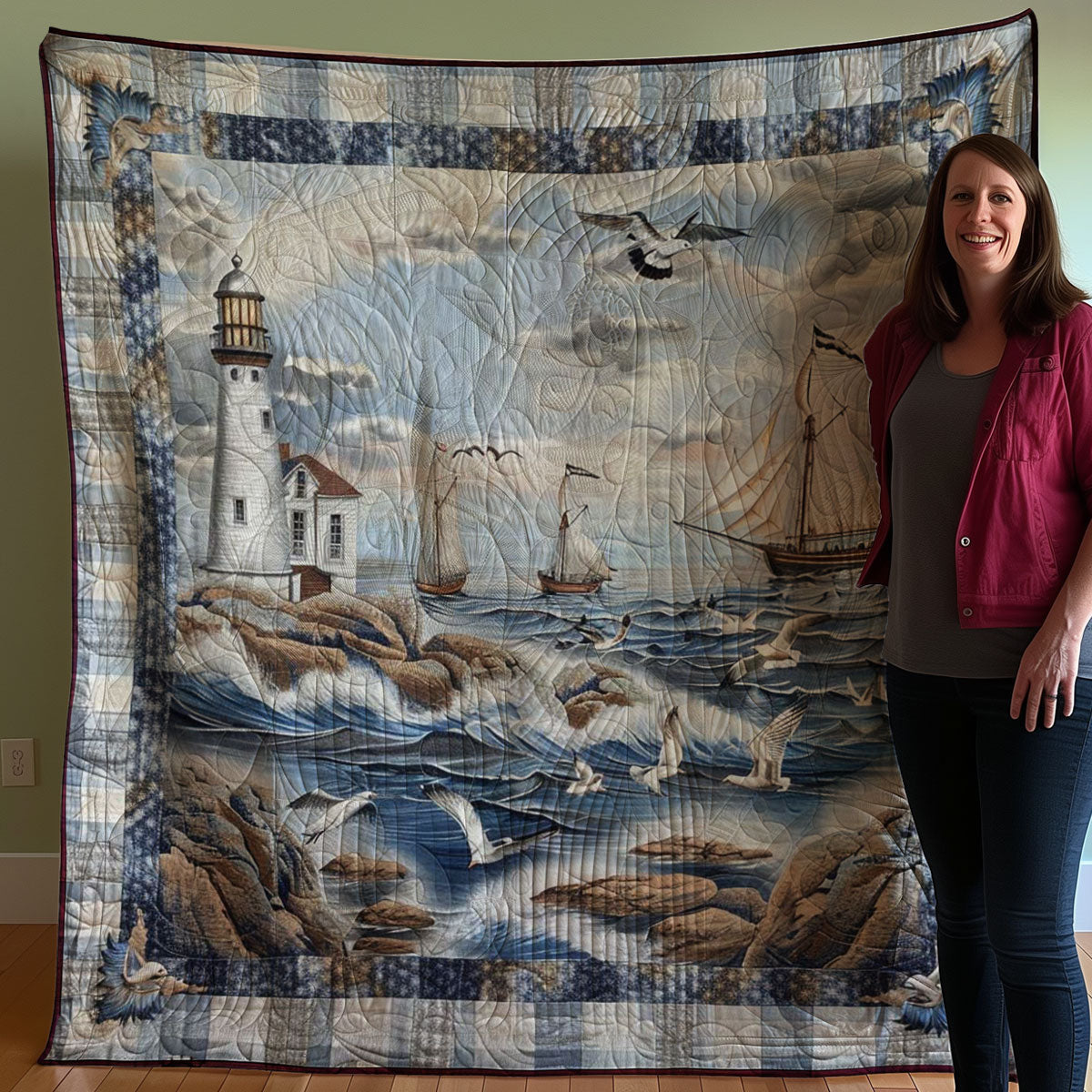 Lighthouse WJ2407023CL Quilt Blanket