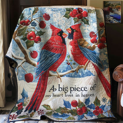 Winter Cardinal WJ3008026CL Quilt Blanket
