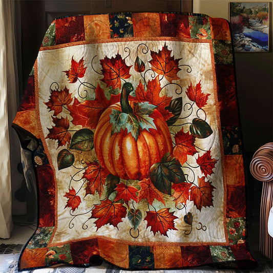 Autumn Pumpkin WJ2707010CL Quilt Blanket