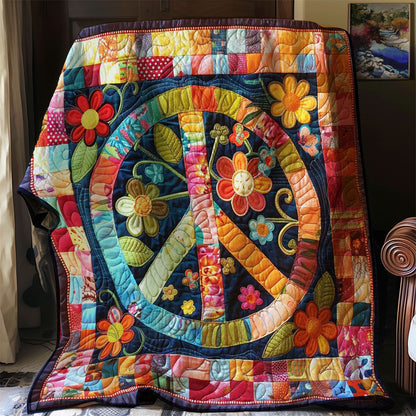 Trippy Hippie Sign WJ2707030CL Quilt Blanket