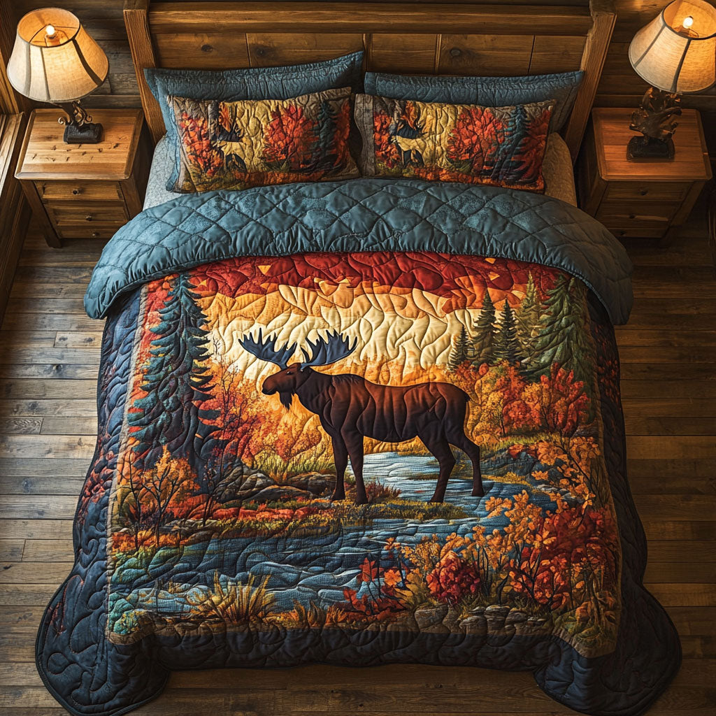 Moose WX1303089CL Quilted Bedding Set
