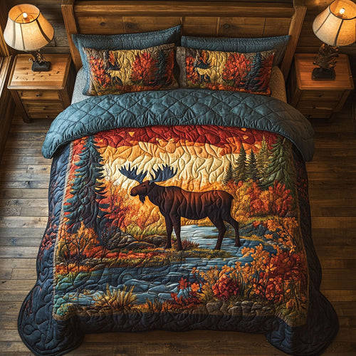 Moose WX1303089CL Quilted Bedding Set