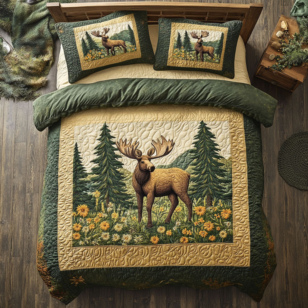 Moose WX2802146CL Quilted Bedding Set