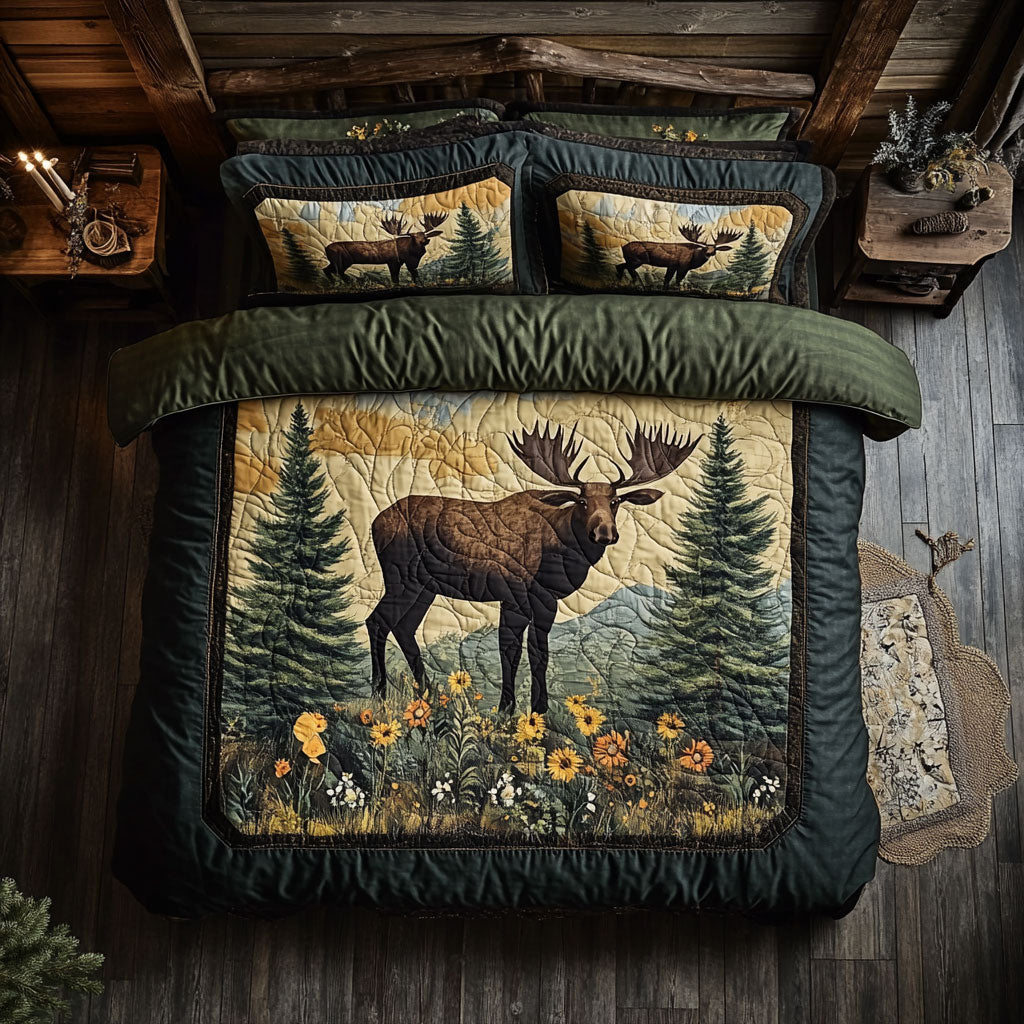 Moose WX2802148CL Quilted Bedding Set