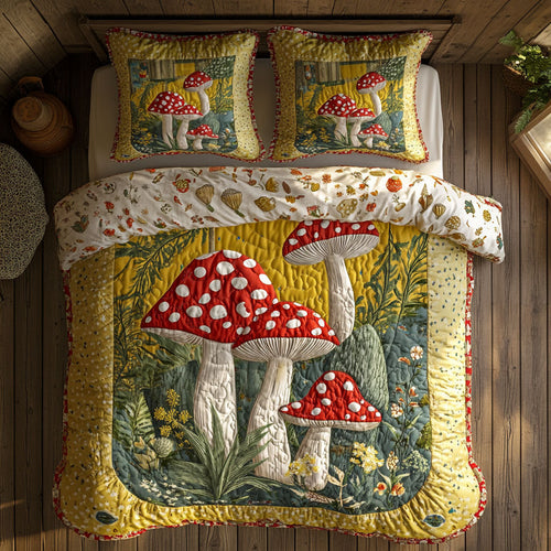 Mushroom WX2802151CL Quilted Bedding Set