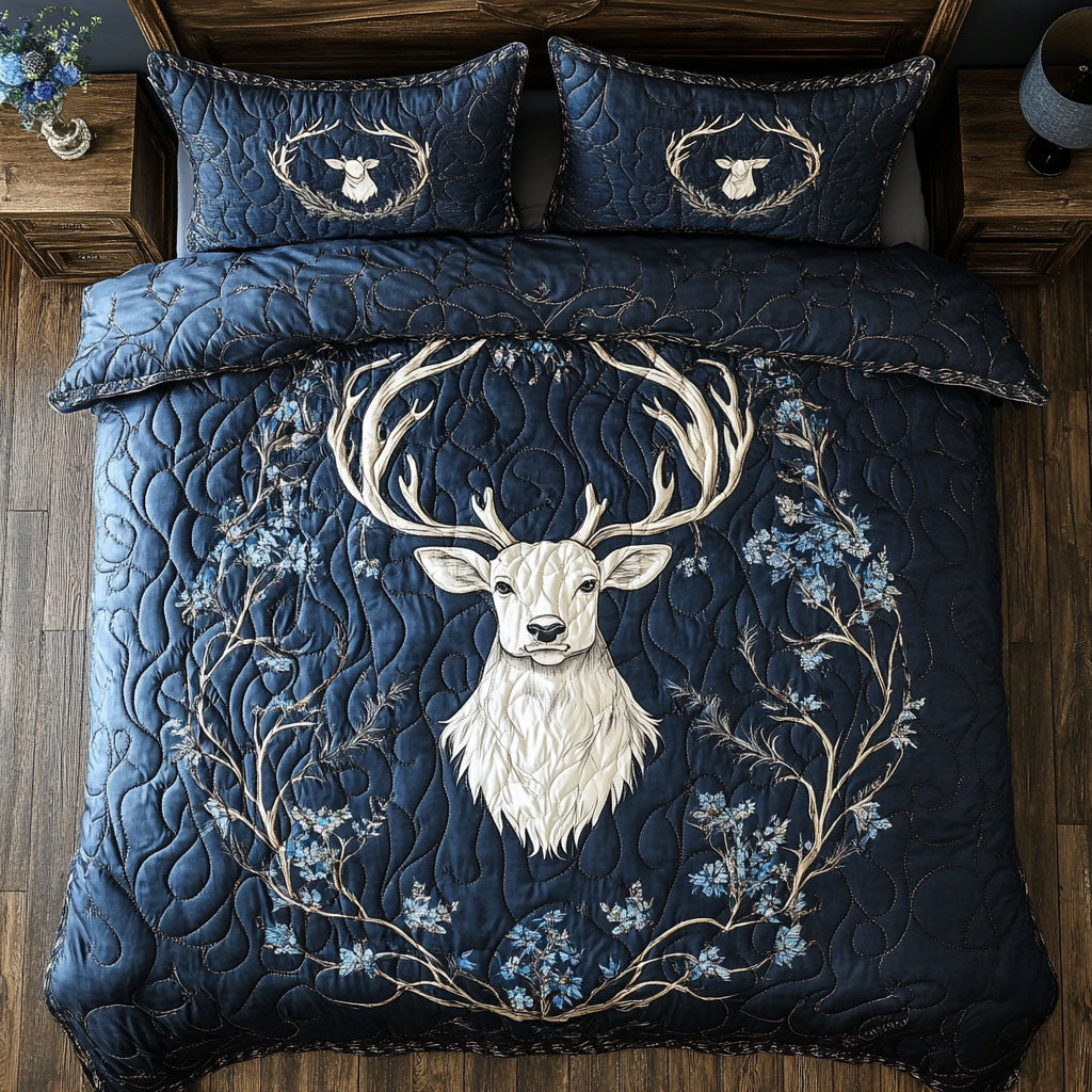 Mystic Deer WX0403028CL Quilted Bedding Set
