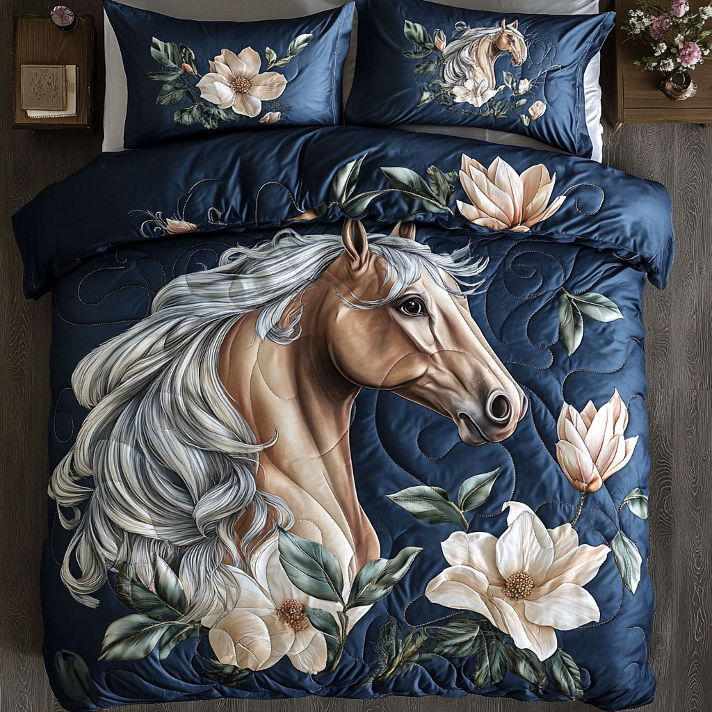 Mystic Horse WX0803180CL Quilted Bedding Set
