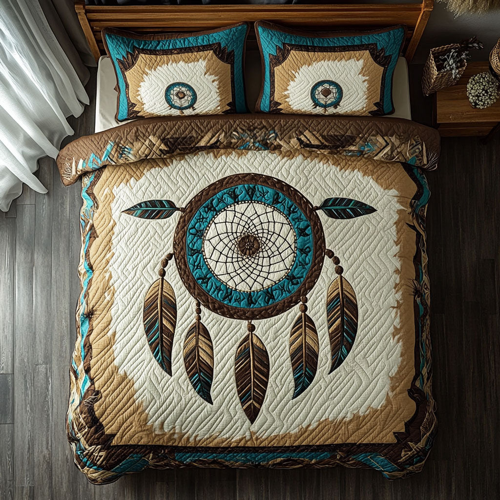 Native American Dreamcatcher WX0603058CL Quilted Bedding Set