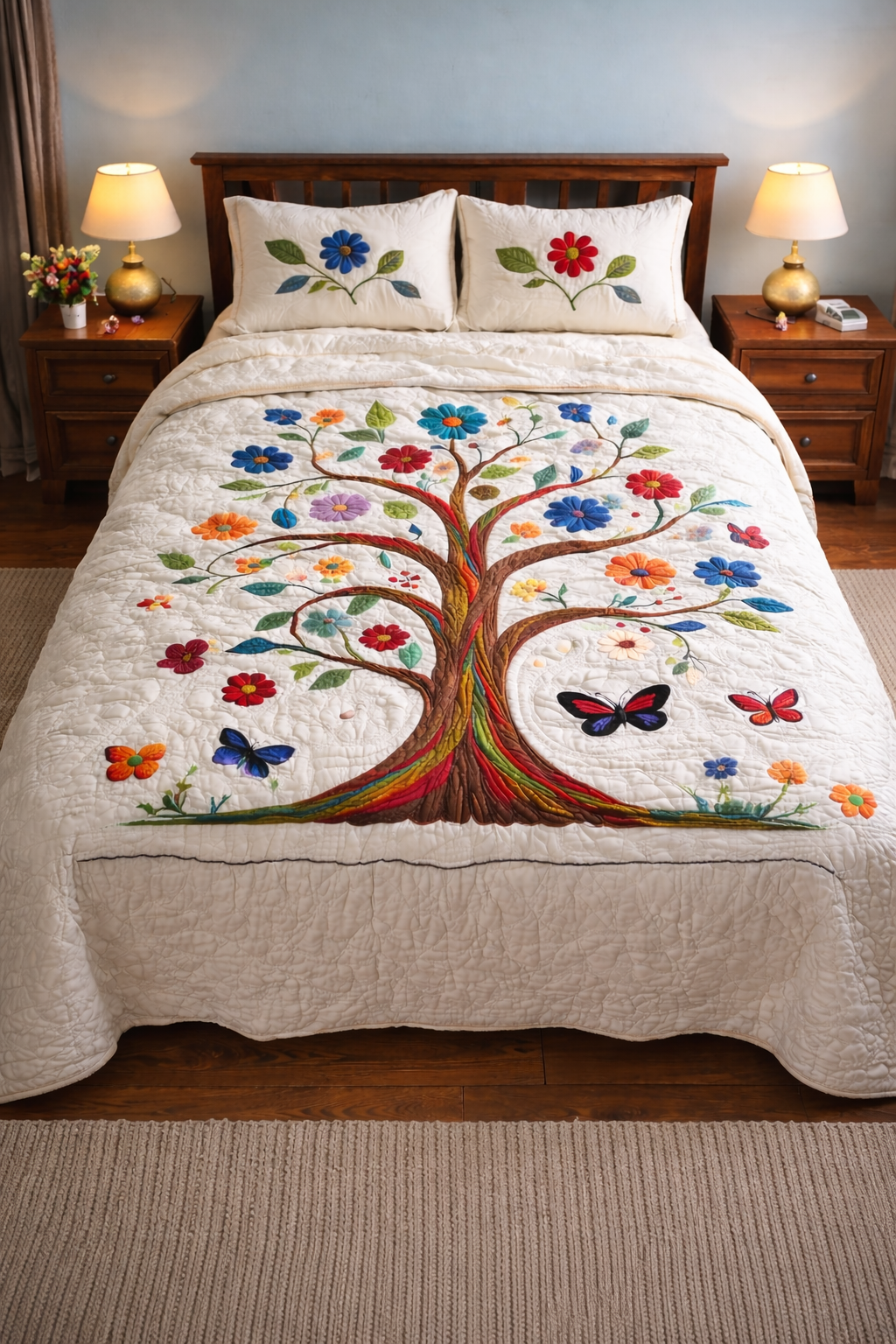 Nature’s Embrace WX0603059CL Quilted Bedding Set