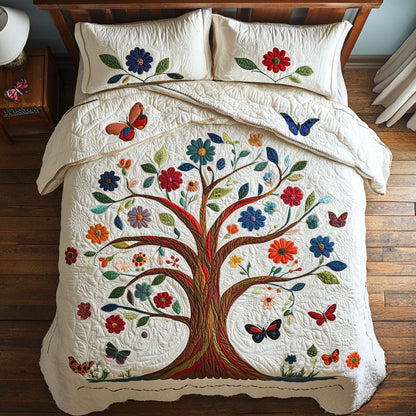 Nature’s Embrace WX0603059CL Quilted Bedding Set