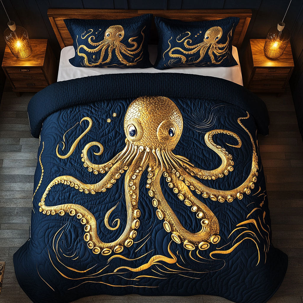 Octopus WX0303037CL Quilted Bedding Set