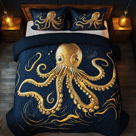 Octopus WX0303037CL Quilted Bedding Set