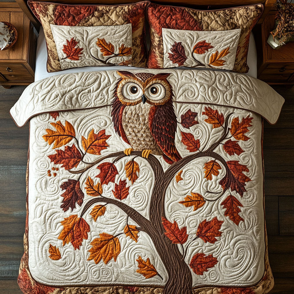 Owl Tree WX1303095CL Quilted Bedding Set