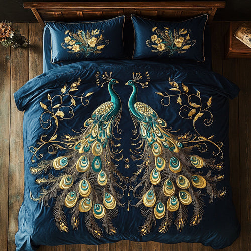 Royal Peacock WX0603064CL Quilted Bedding Set