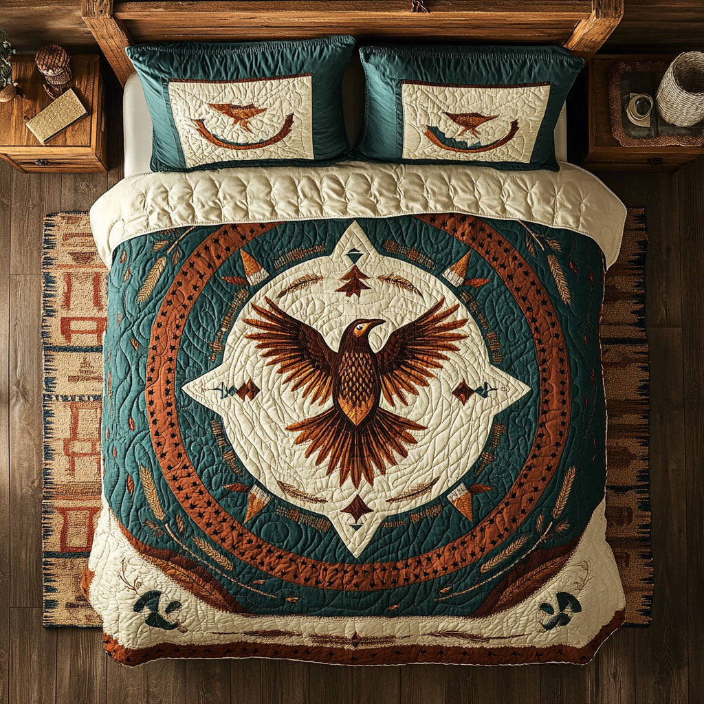 Sacred Wings WX0403045CL Quilted Bedding Set