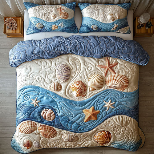 Seabound WX0703036CL Quilted Bedding Set