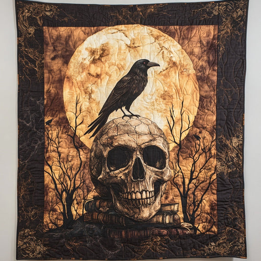 Skull And Raven WU1801079CL Quilt Blanket