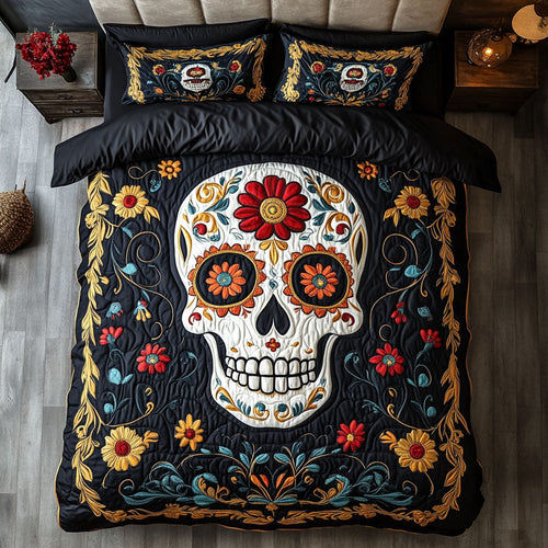 Skull Day Of The Dead WX1403104CL Duvet Cover Set