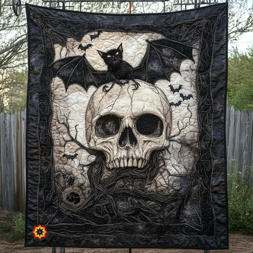 Skull Gothic Vibes WU1712013CL Quilt Blanket