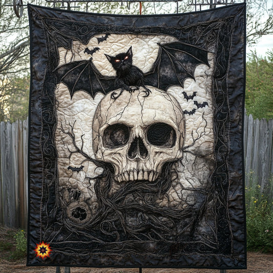 Skull Gothic Vibes WU1712013CL Quilt Blanket