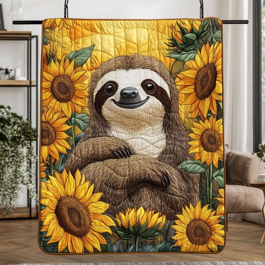 Sloth Be Happy WU2612120CL Quilt Blanket