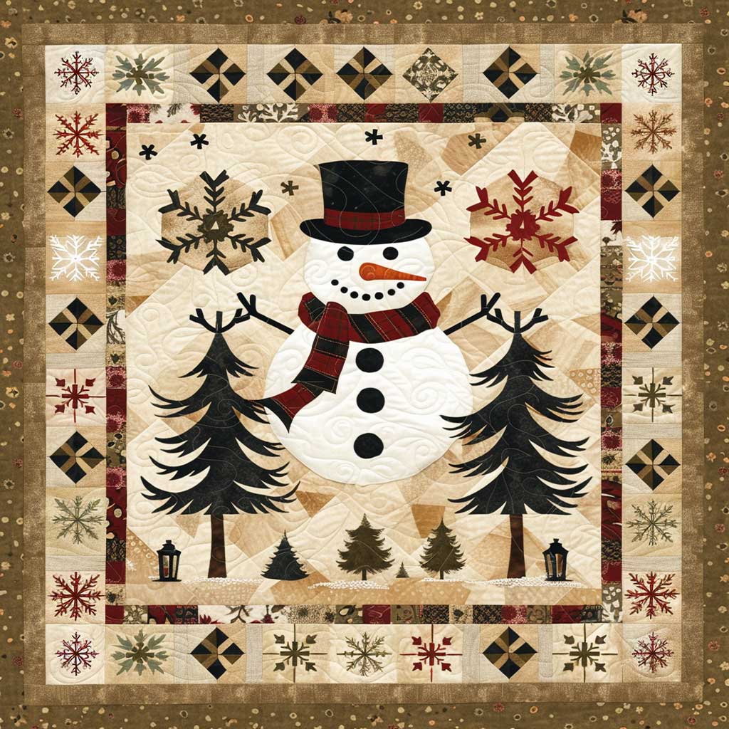 Snowman WJ1107017CL Quilt Blanket