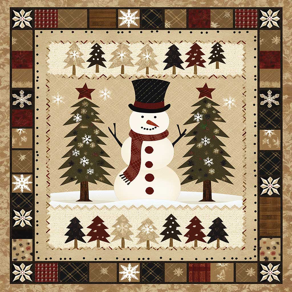 Snowman WJ1607020CL Quilt Blanket