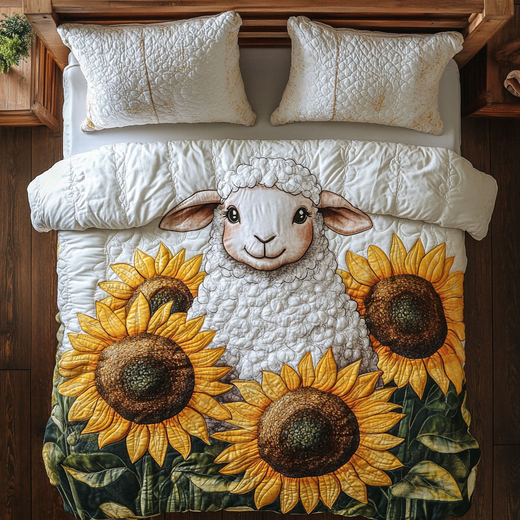 Sunflower Lamb WX0703042CL Quilted Bedding Set