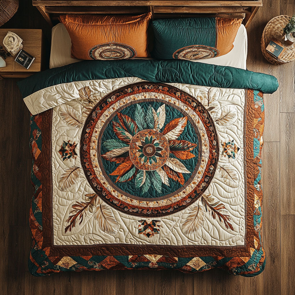 Tribal Sun WX0303049CL Quilted Bedding Set