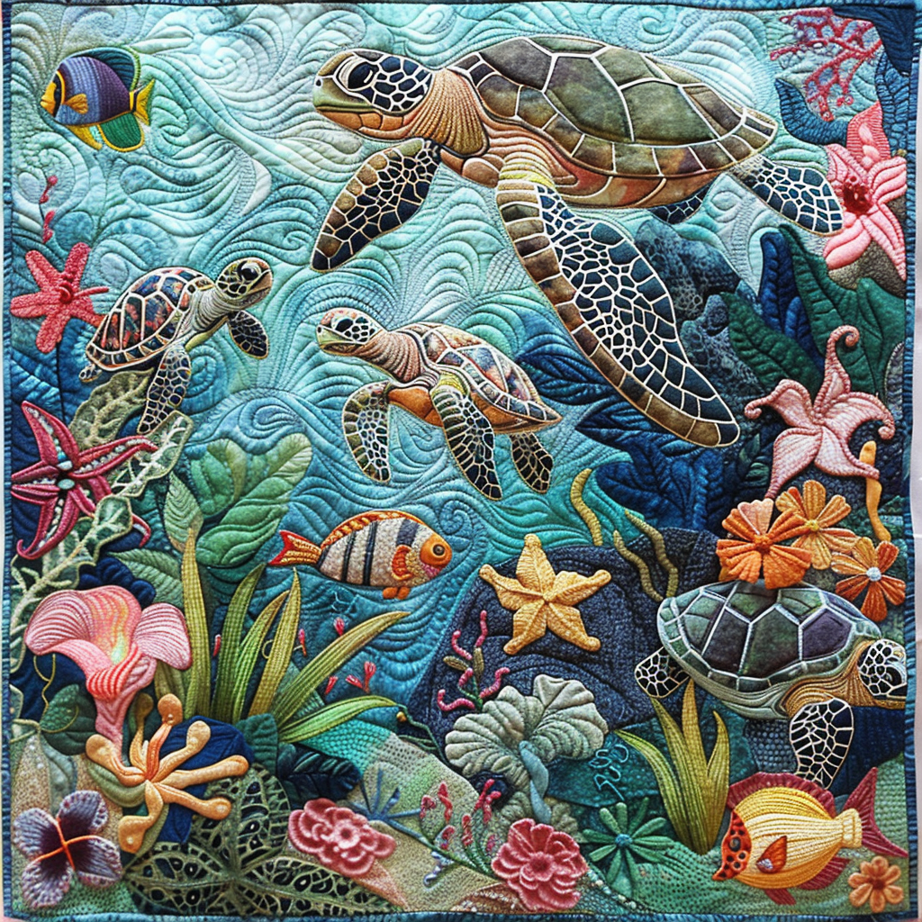Turtle WJ0606018CL Quilt Blanket