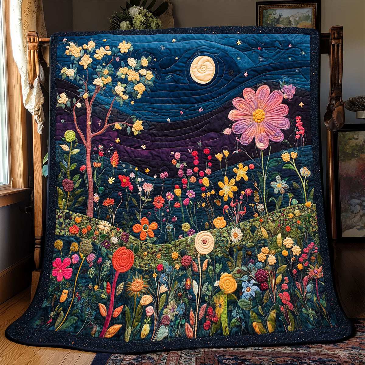 Twilight Garden WX0803075CL Quilt Blanket