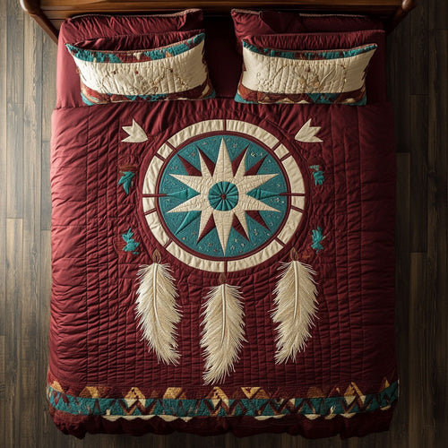 Velvet Dreamcatcher WX0603078CL Quilted Bedding Set