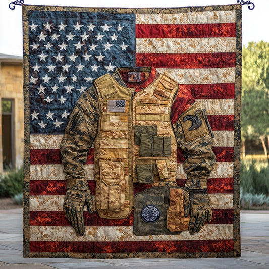 Veteran Life WU2612071CL Quilt Blanket