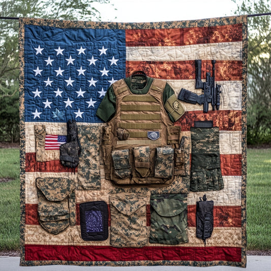 Veteran Life WU2612106CL Quilt Blanket