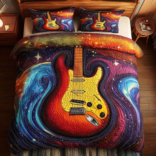 Vibrant Guitar WX0403059CL Quilted Bedding Set