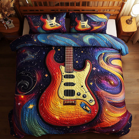 Vibrant Guitar WX0403061CL Quilted Bedding Set
