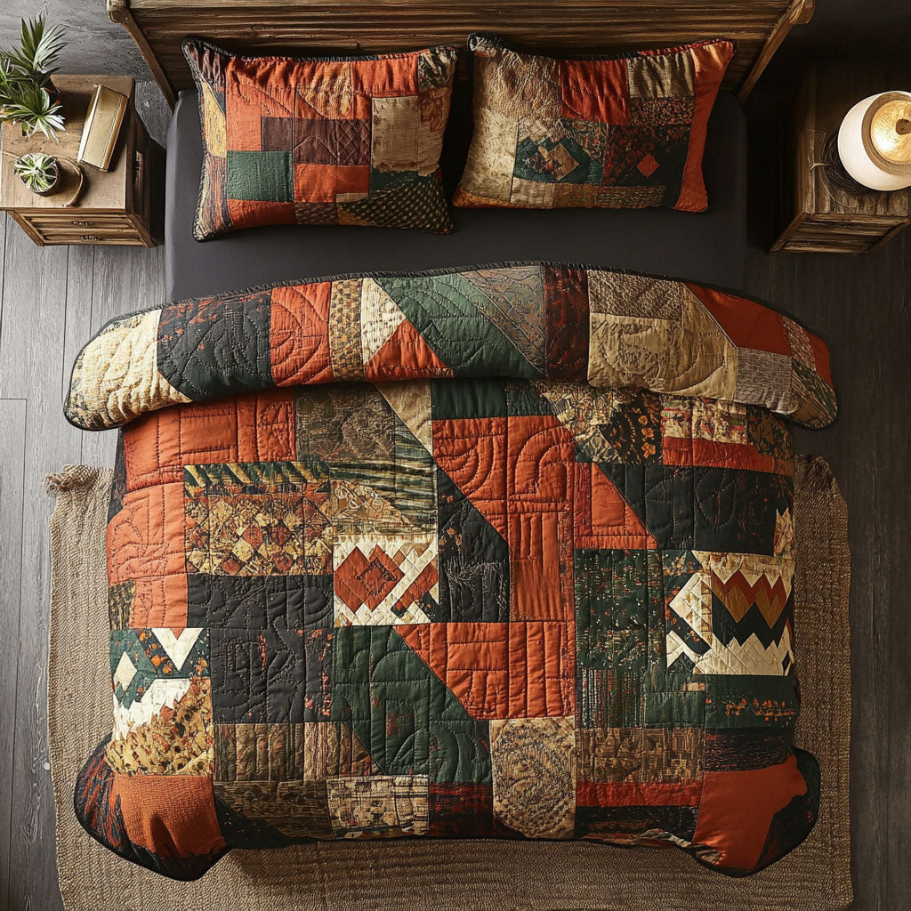 Vintage Patchwork WX0303053CL Quilted Bedding Set
