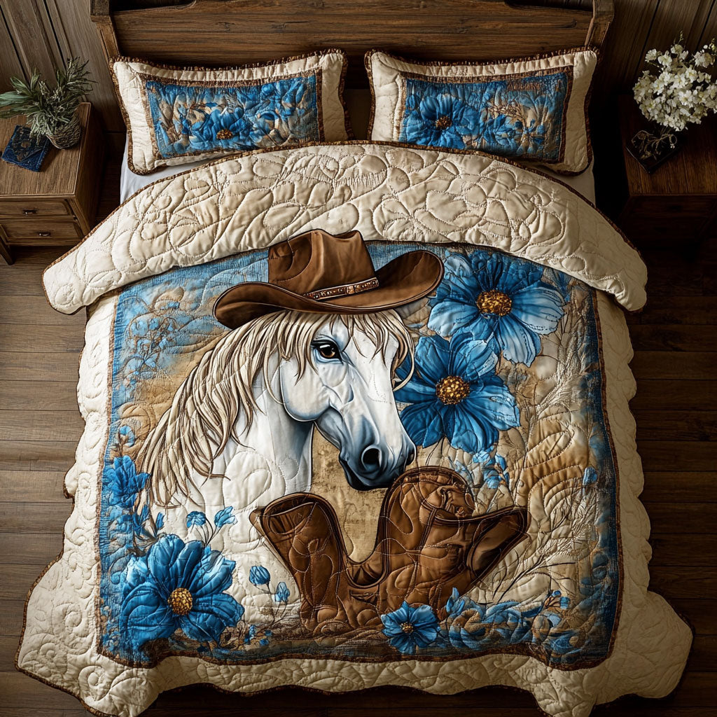 Western Horse WX0603079CL Quilted Bedding Set
