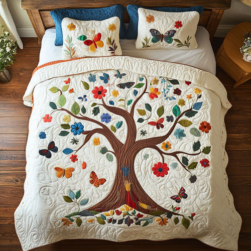 Whimsical Bloom WX0603080CL Quilted Bedding Set